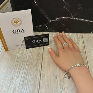 New 1CT moissanite round brilliant  sparkle bracelet